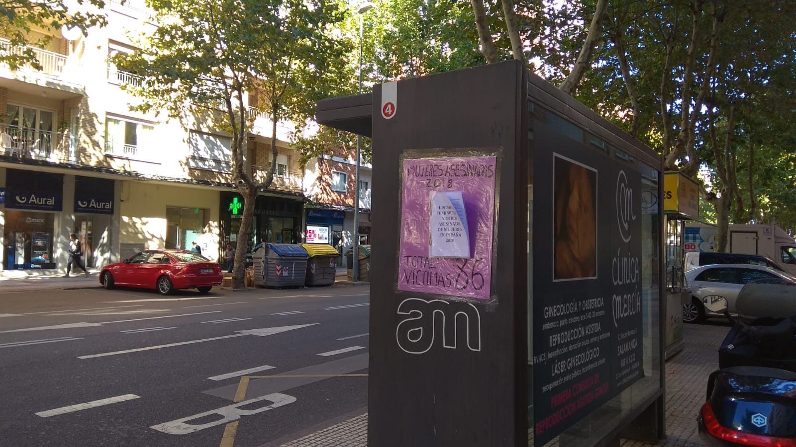 Cartel feminicidios Octubre