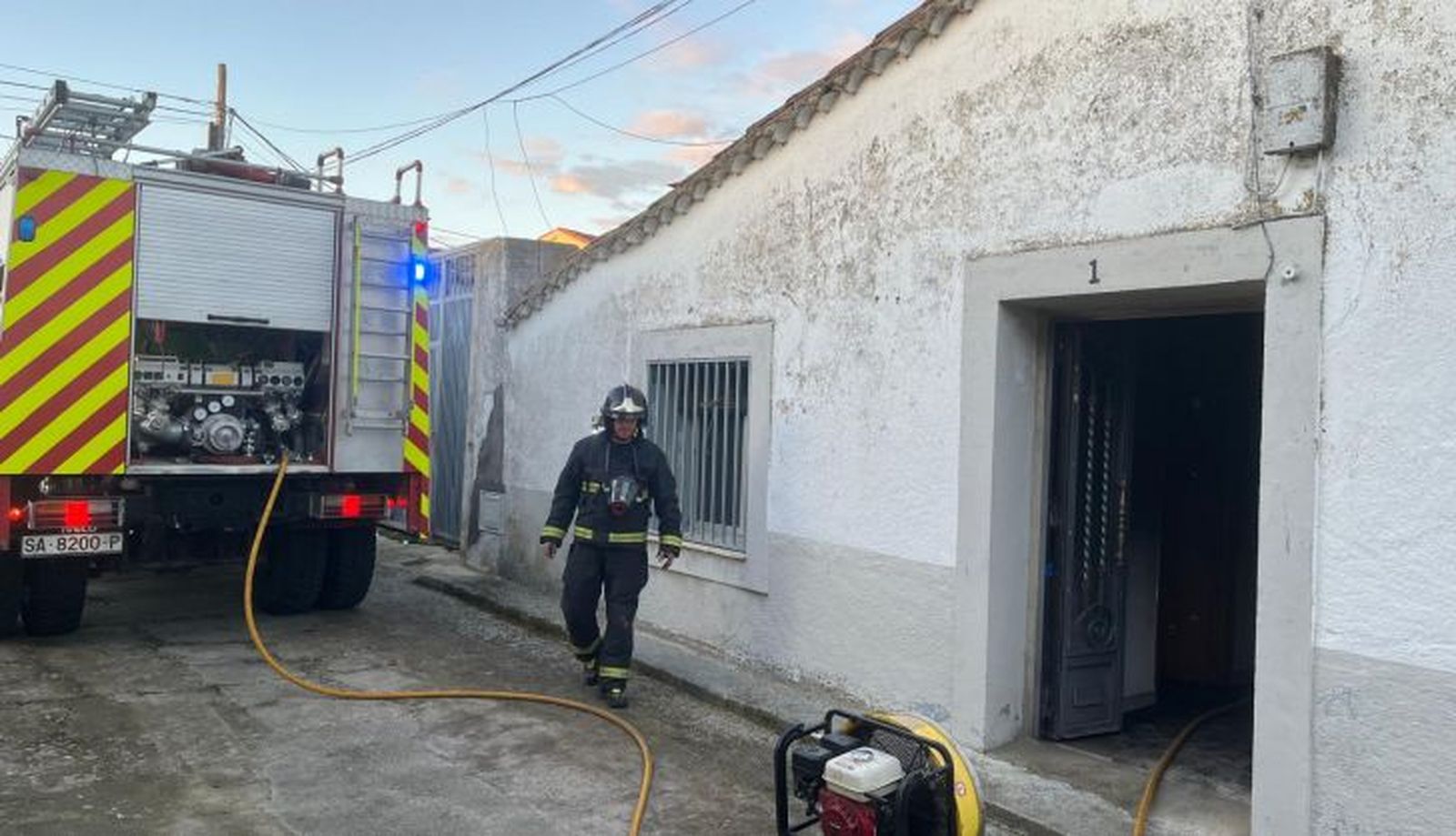Incendio de una vivienda en Peñarandilla