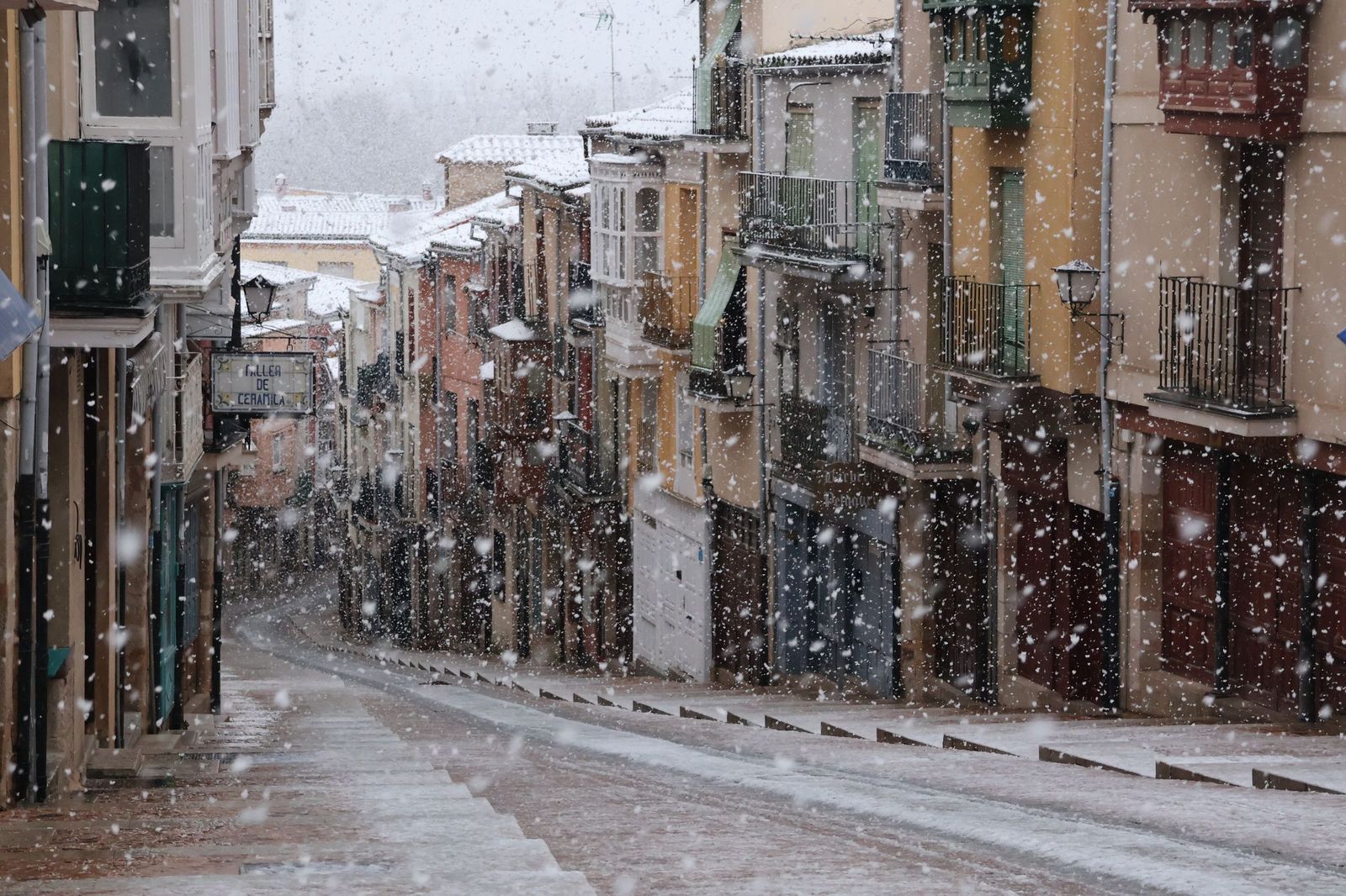GALERÍA | Nieve en Zamora capital este miércoles