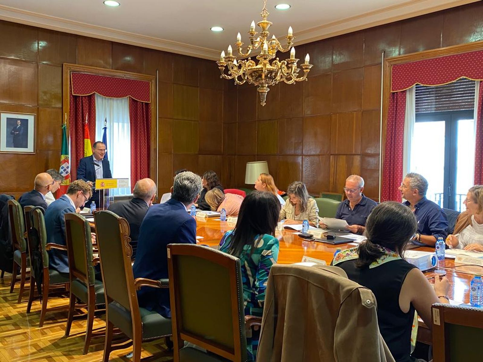 Reunión en la Subdelegación con inspectores de trabajo de Zamora y Portugal