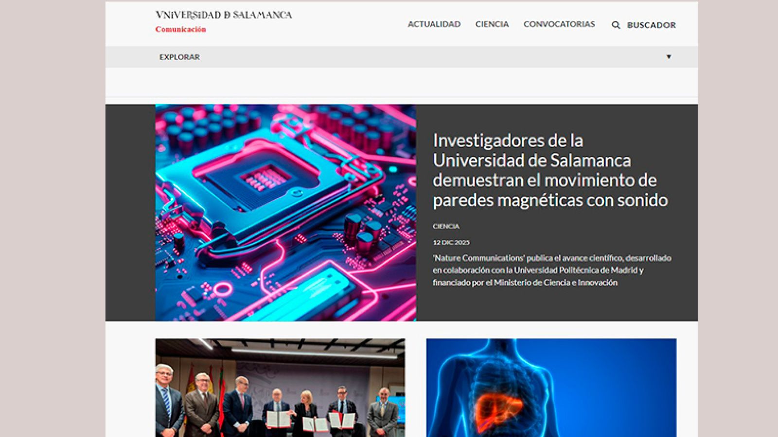 Nuevo portal de comunicación de la USAL