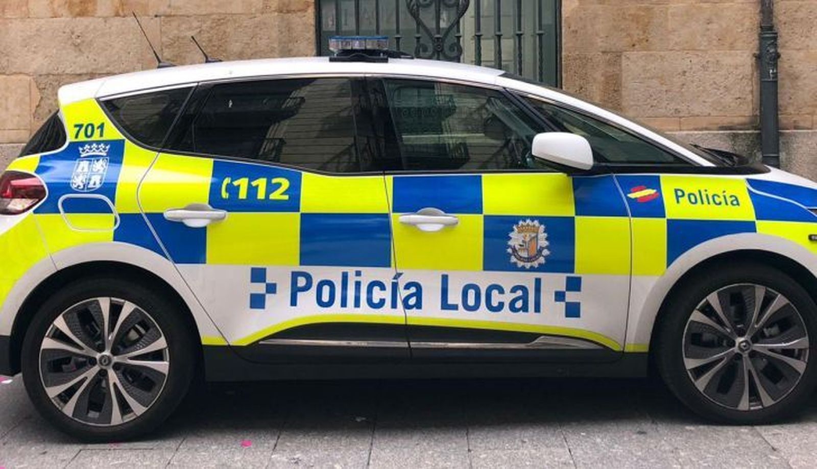 Imagen de archivo de un coche de la Policía Local de Salamanca Imagen de archivo de un coche de la Policía Local de Salamanca