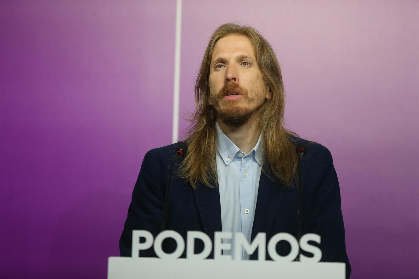 El portavoz de Podemos, Pablo Fernández. Foto EP