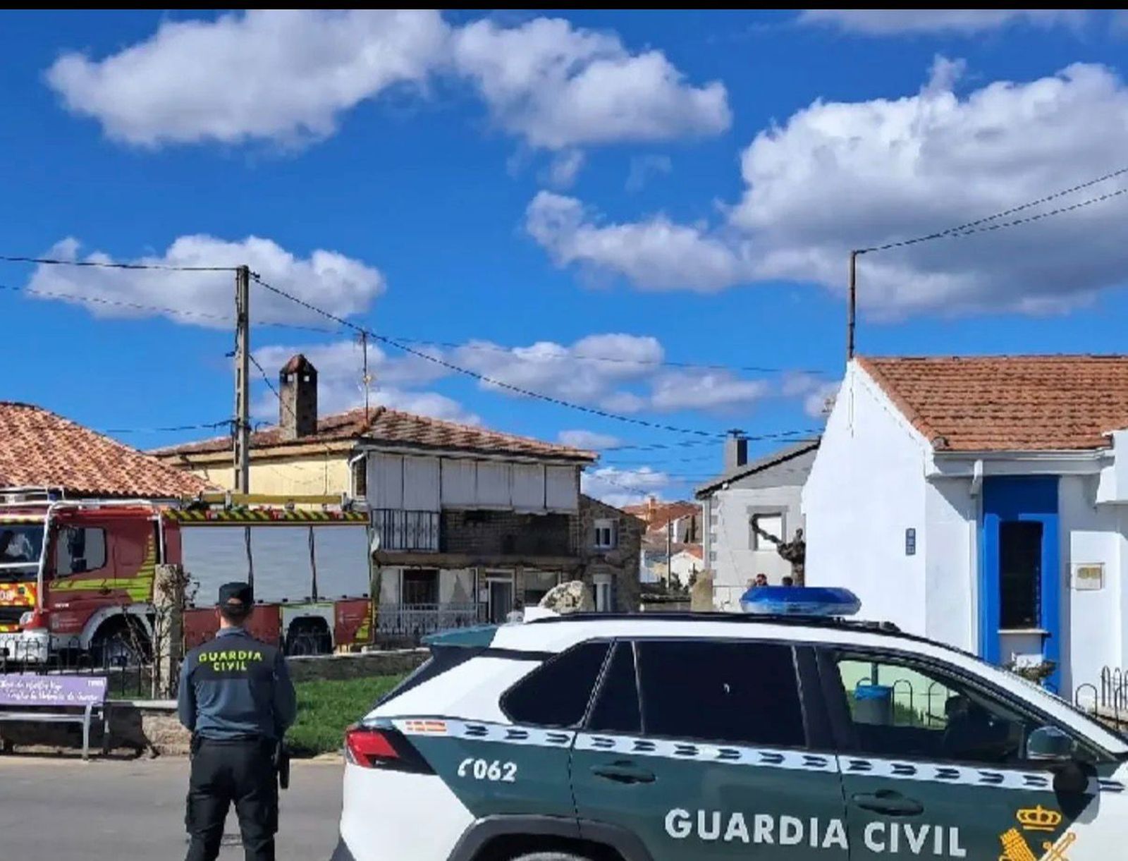 incendio declarado en el interior de una vivienda en Castillejo de Martín Viejo
