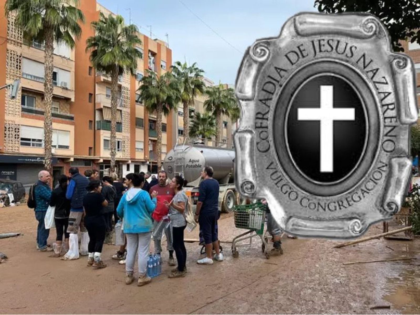 La Cofradía de Jesús Nazareno dona mil euros a Cáritas para ayudar a las víctimas de la DANA