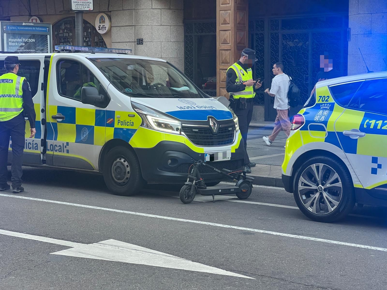 Accidente en Gran Vía