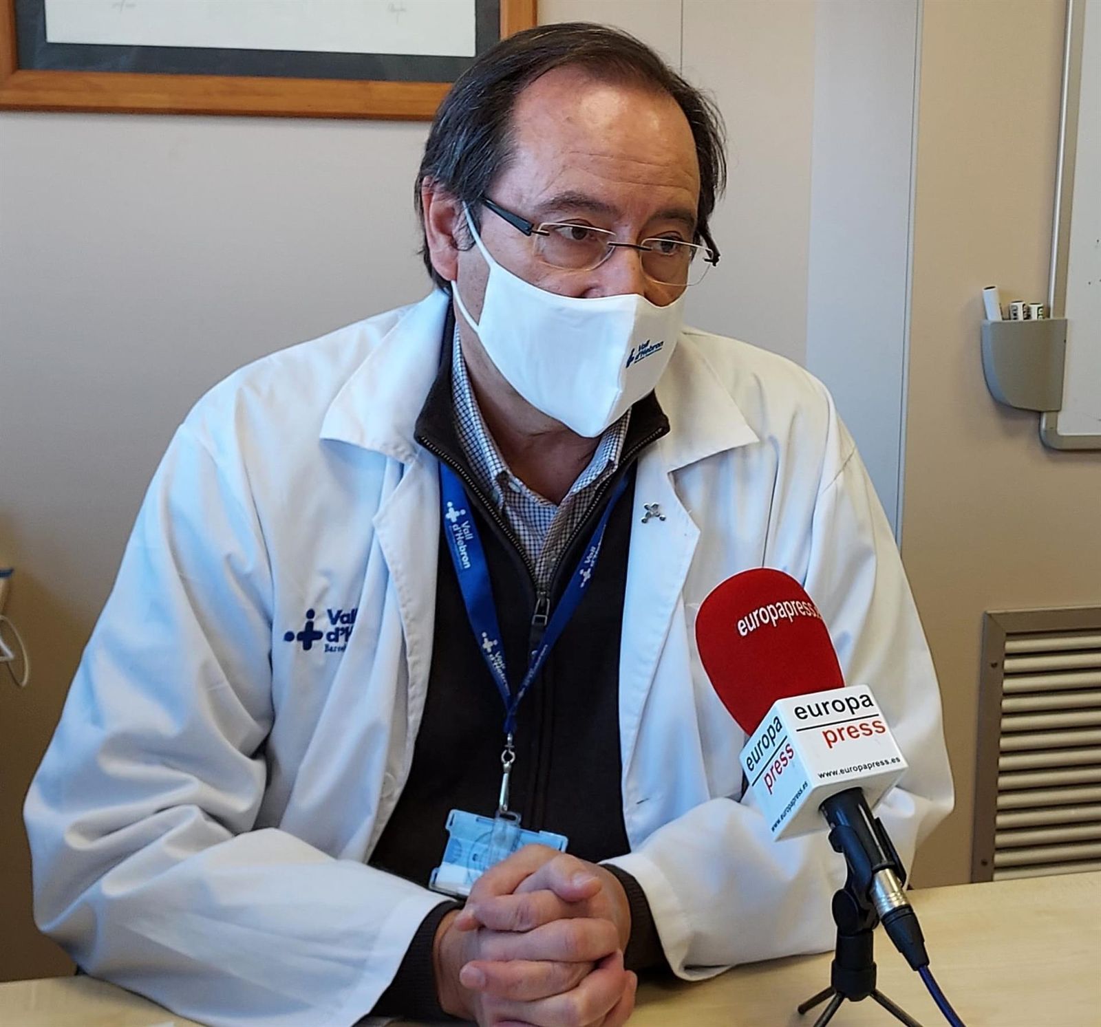 El jefe del Servicio de Microbiología del Hospital Vall d'Hebron de Barcelona, Tomàs Pumarola. - EUROPA PRESS El jefe del Servicio de Microbiología del Hospital Vall d'Hebron de Barcelona, Tomàs Pumarola. - EUROPA PRESS