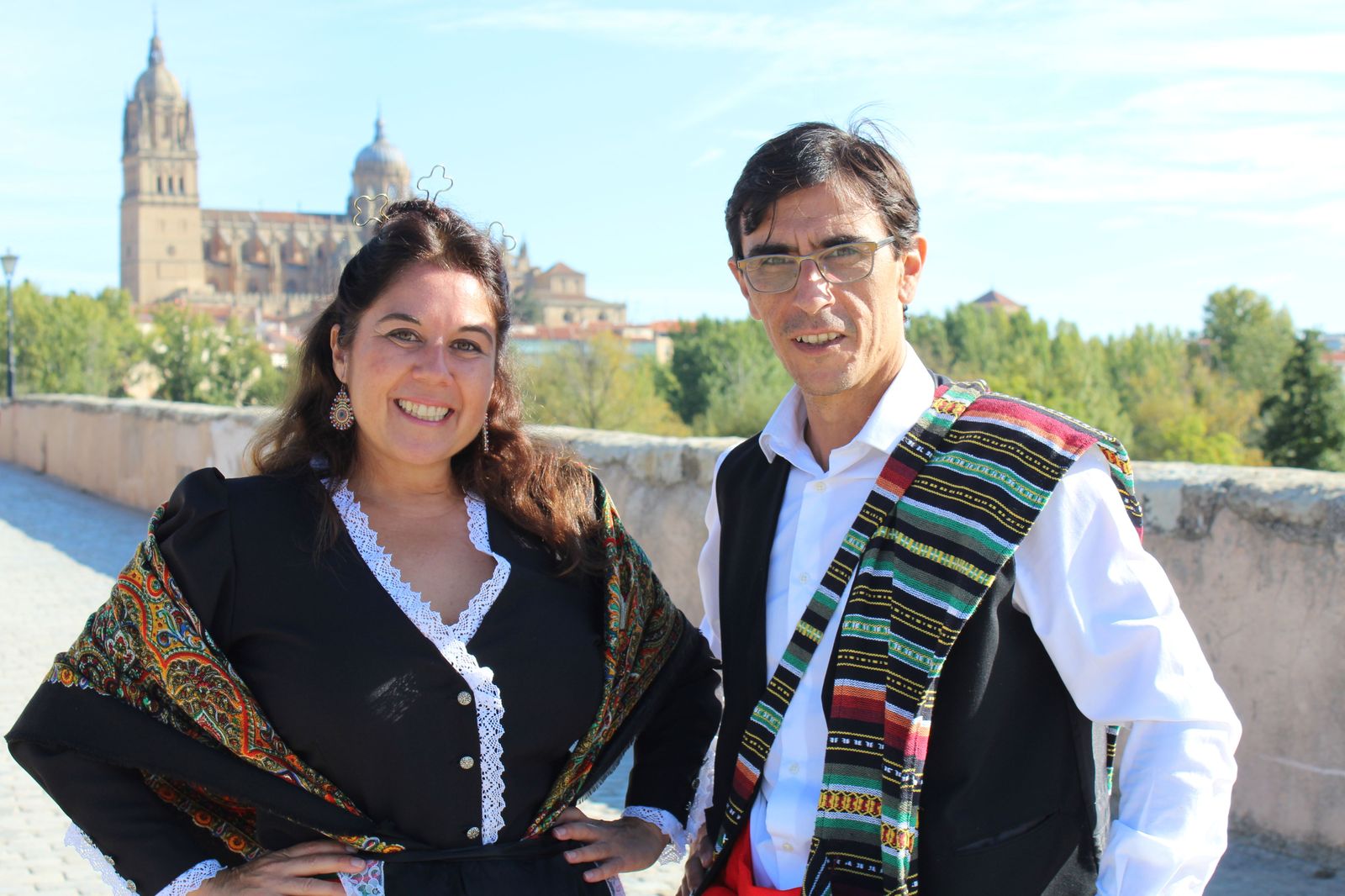 Luisa y Jose Carlos, dos trotamundos manchegos en Salamanca
