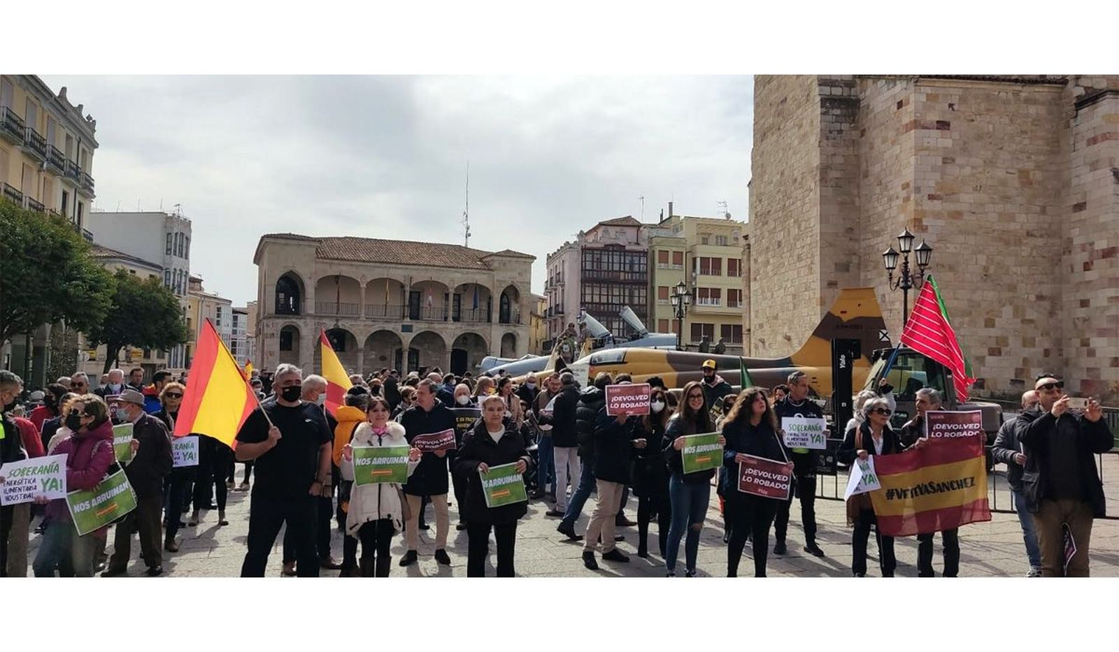 Una Concentración de VOX en la Plaza Mayor