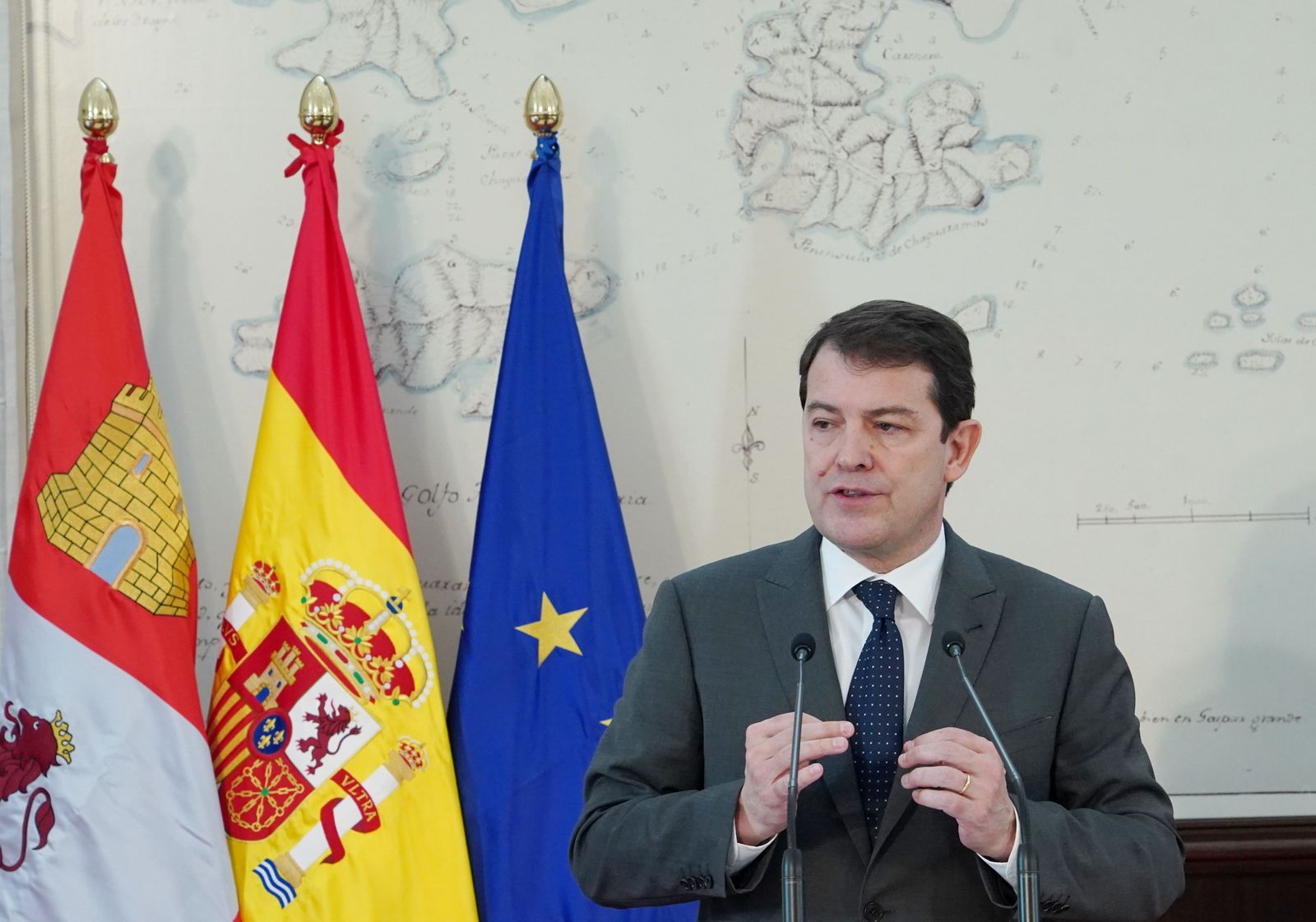 Presidente de la Junta de Castilla y León, Fernández Mañueco. Foto Agencia ICAL