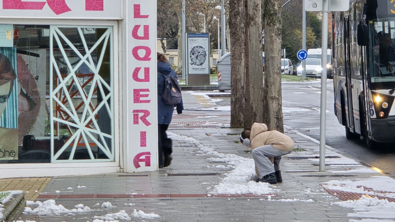 Nieve en Salamanca capital