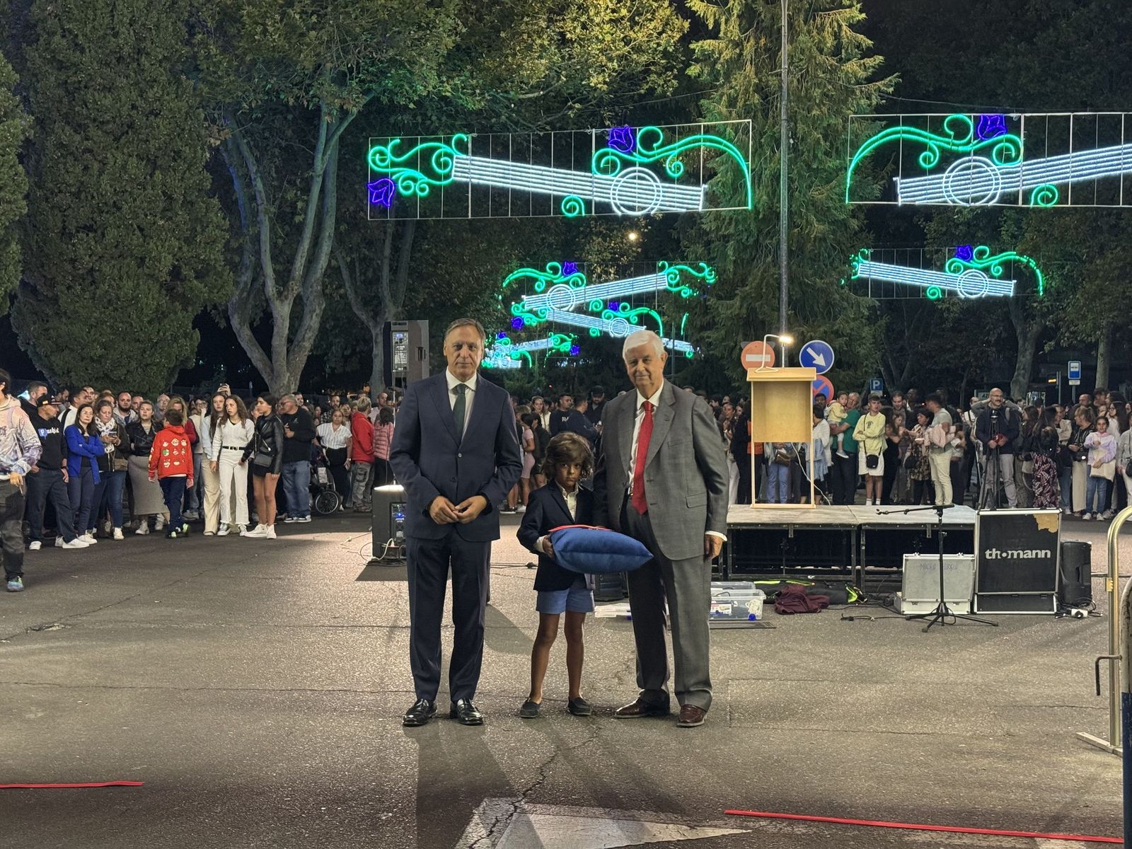 Encendido del recinto ferial de la Aldehuela