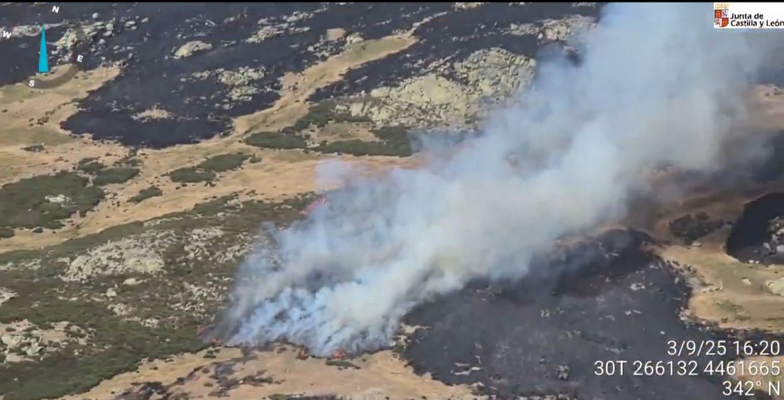 Se reactiva el incendio de Jarilla