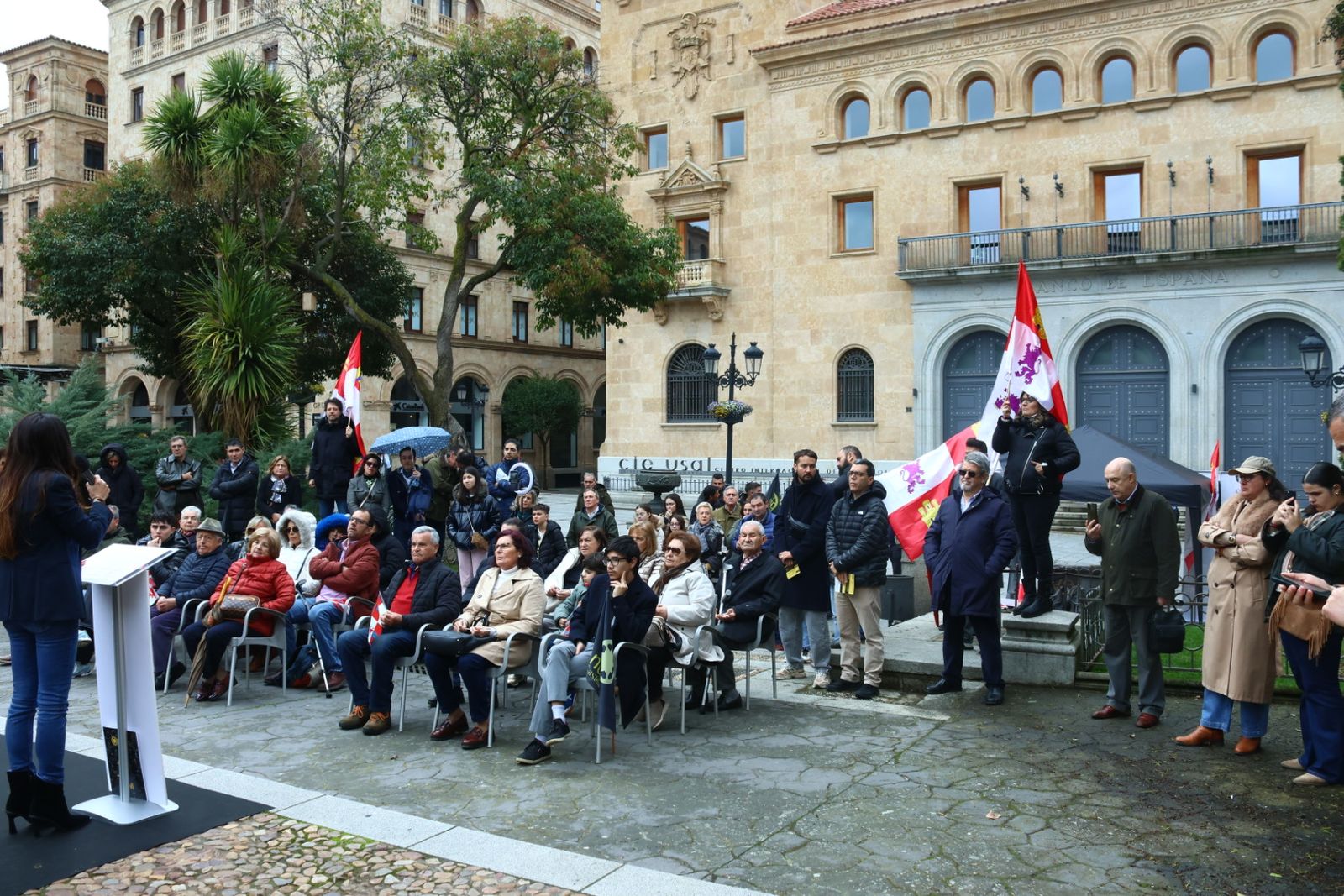 Acto de campaña de Nueve Castilla y León en la Plaza de Los Bandos