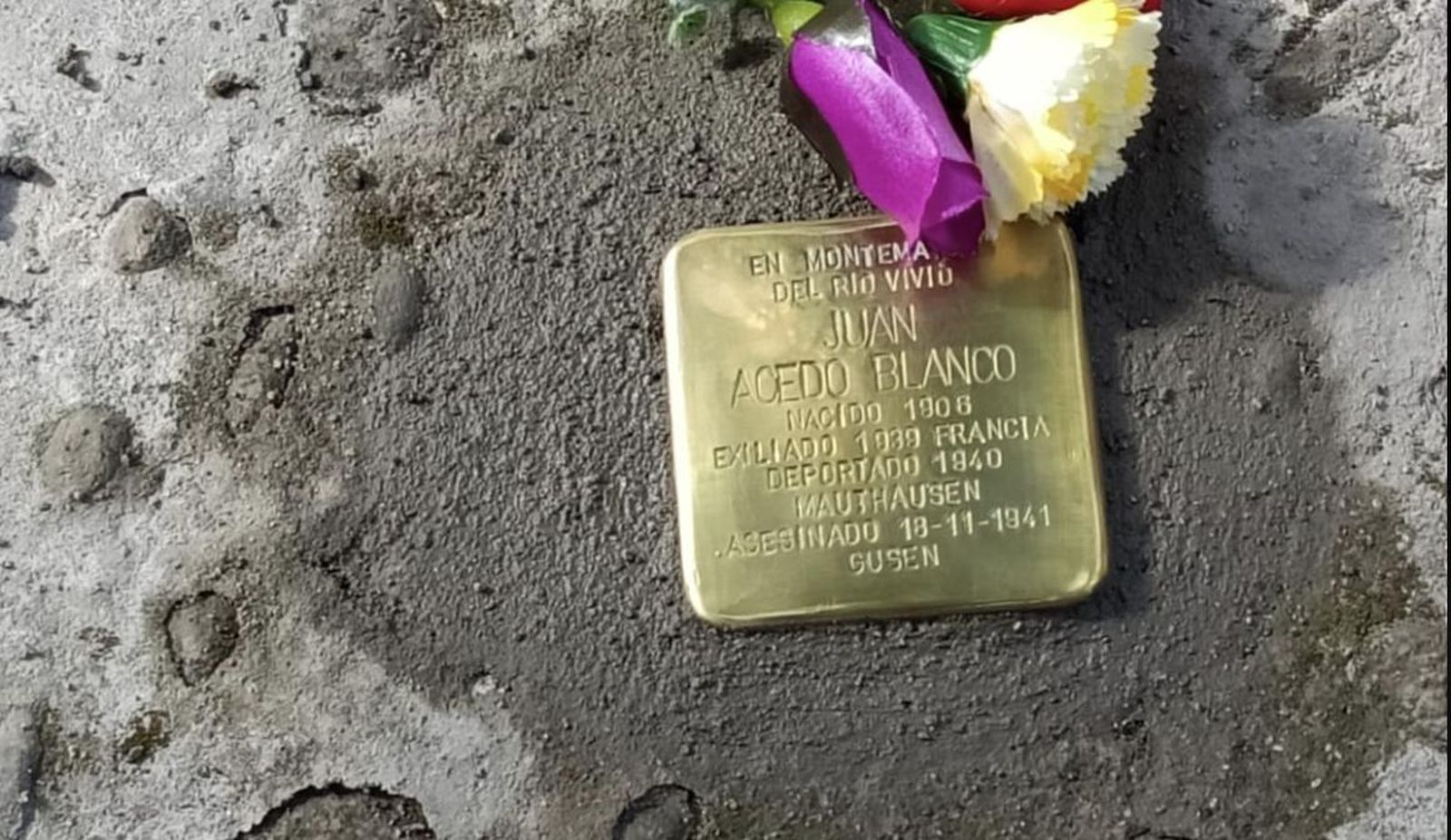 Placa de Juan Acedo en Montemayor del Río