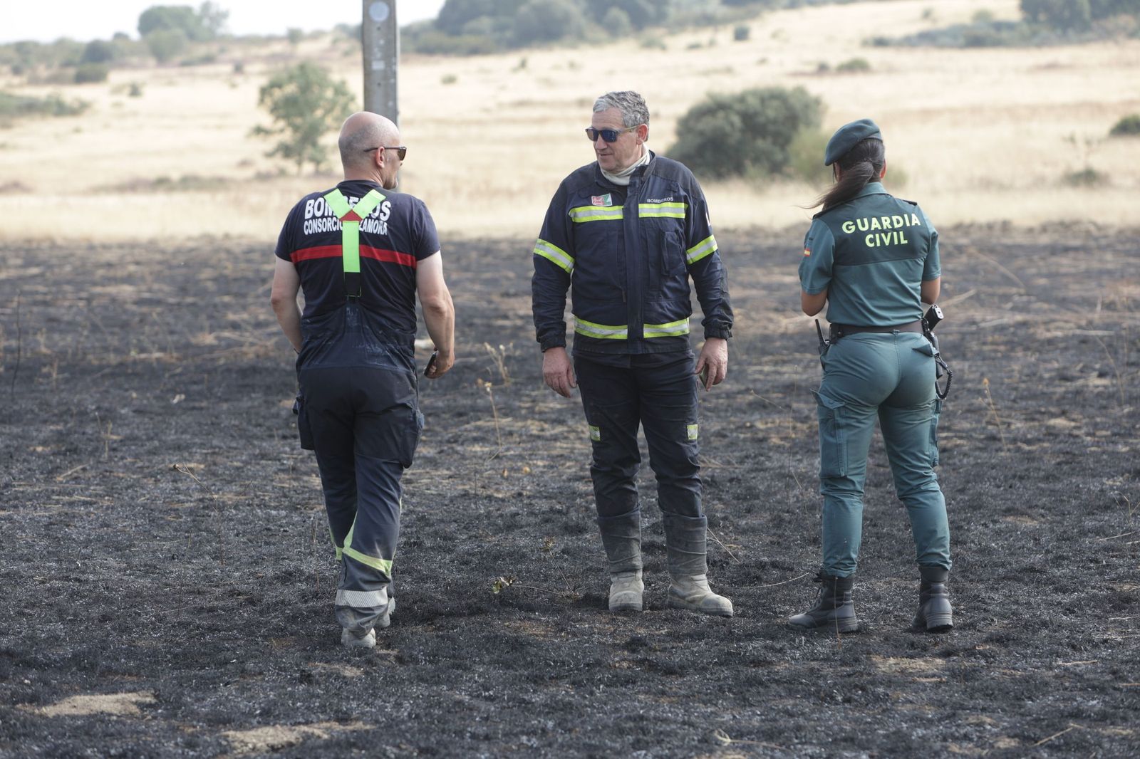 Incendio entre Mahide y Pobladura de Aliste