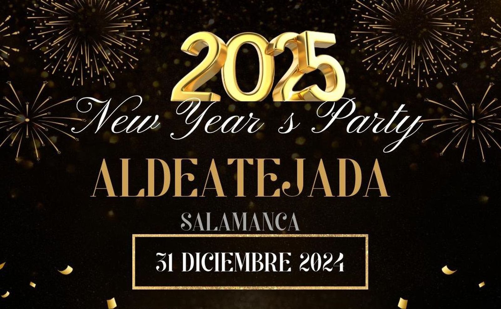 Fiesta de Nochevieja en Aldeatejada 2024. Foto Ayuntamiento Aldeatejada