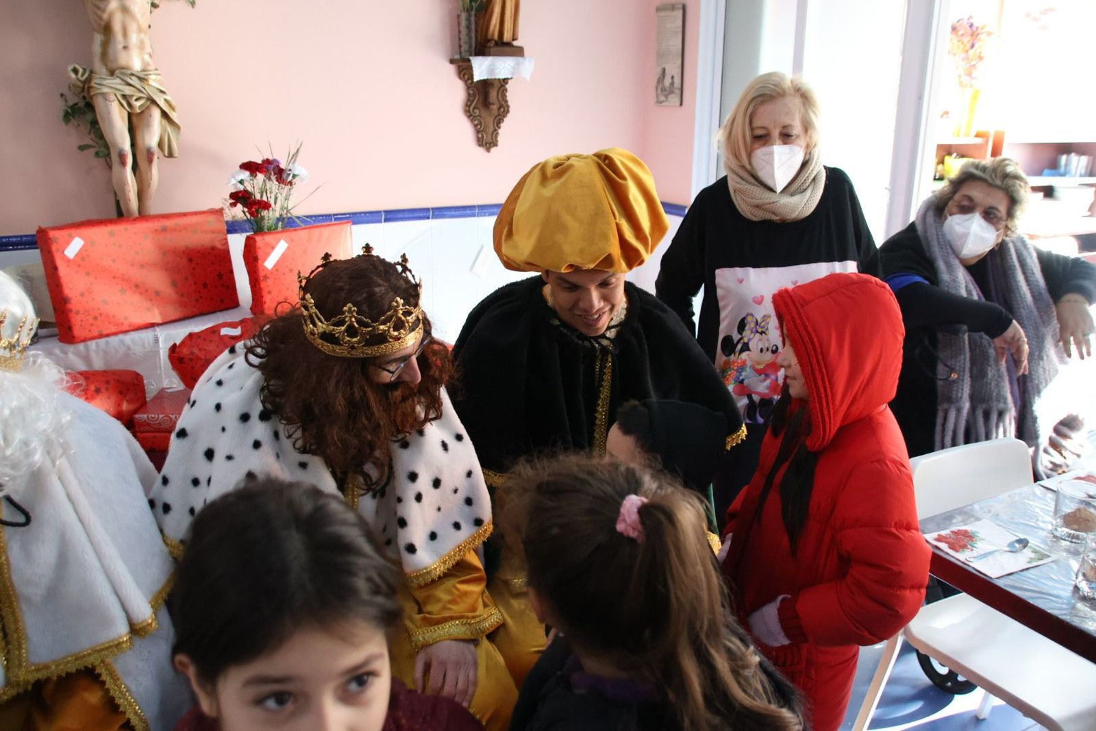 Llegada de los Reyes Magos al Comedor de los Pobres