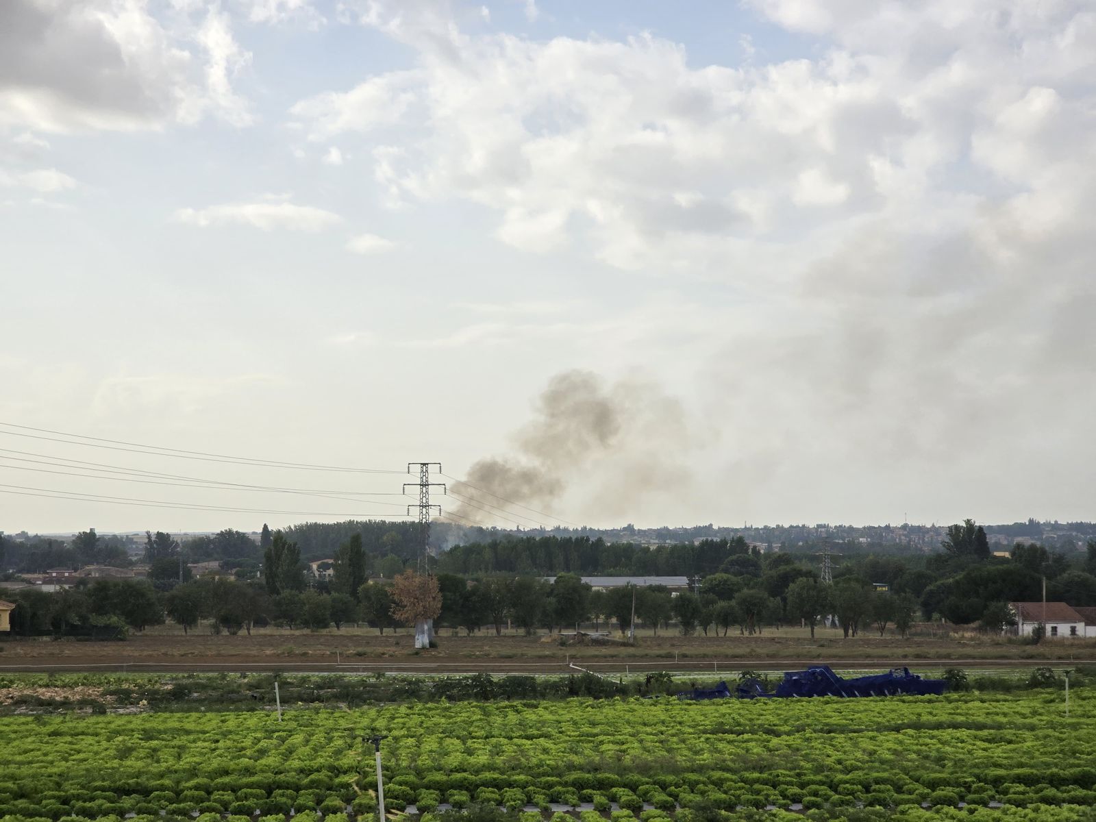 Incendio en el centro ecuestre de Salamanca