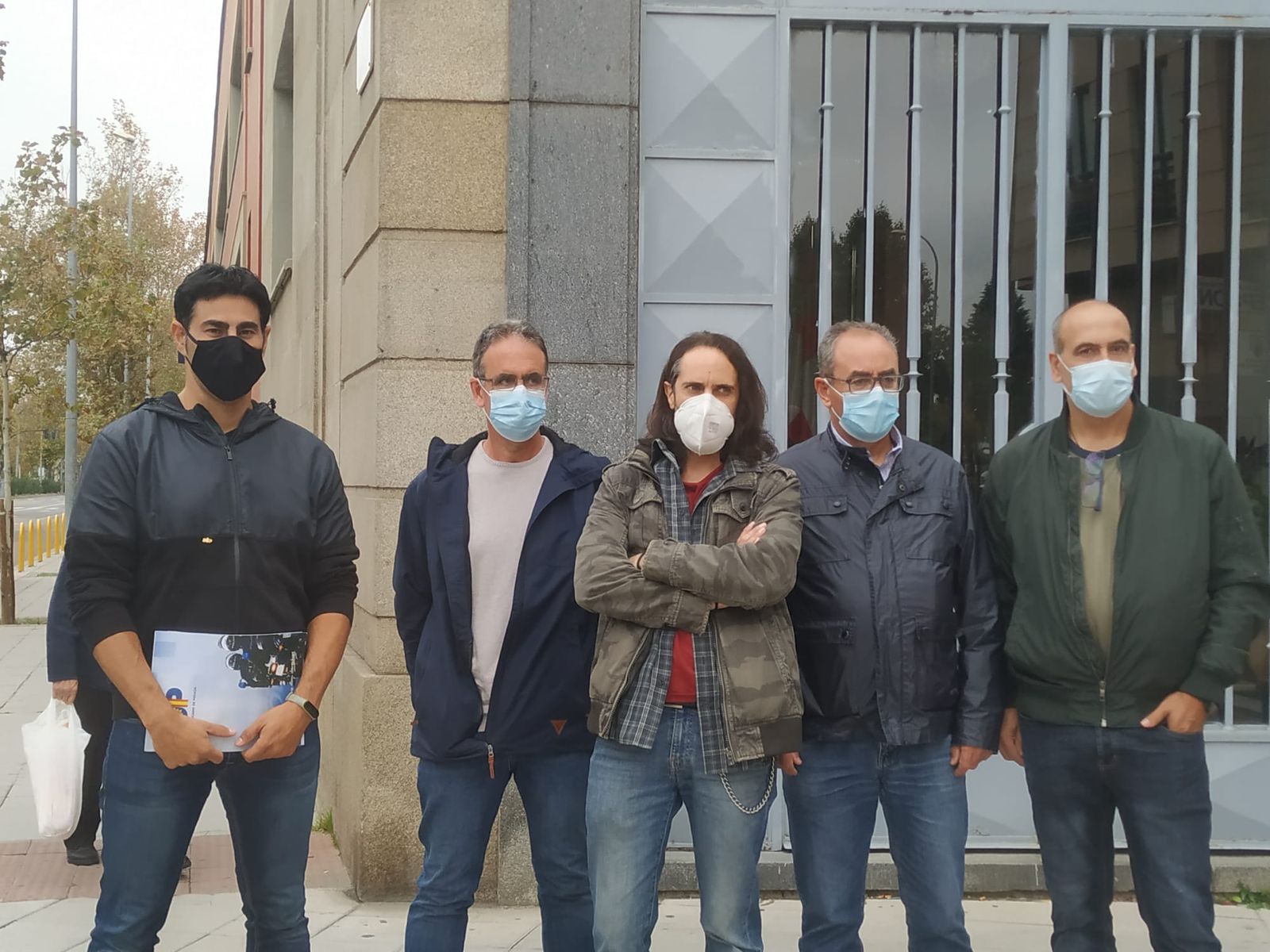 Concentración de agentes de la Policía Nacional de Zamora por las agresiones sufridas por dos compañeros en Zaragoza