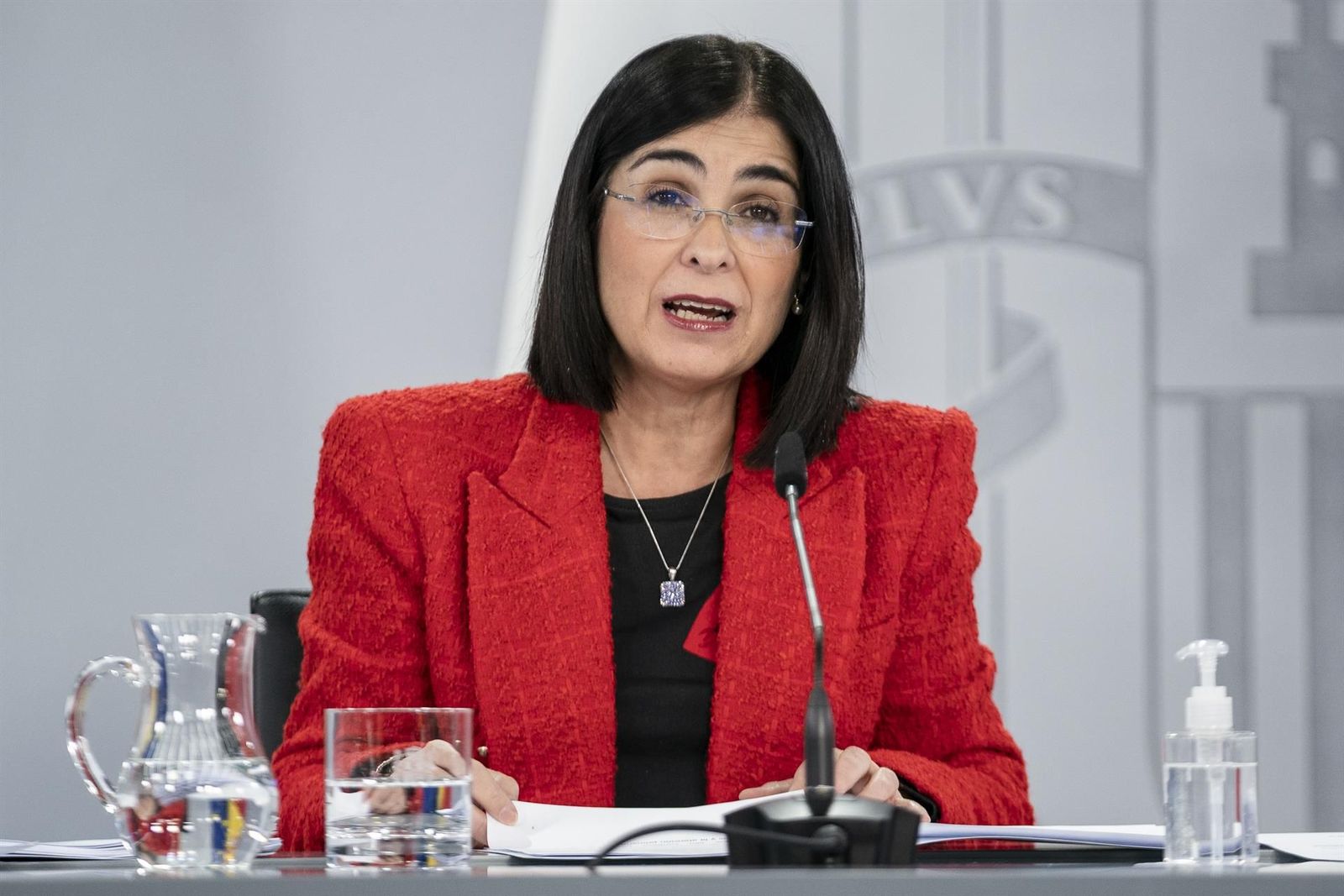 La ministra de Sanidad, Carolina Darias, comparece después del Consejo Interterritorial del Sistema Nacional de Salud