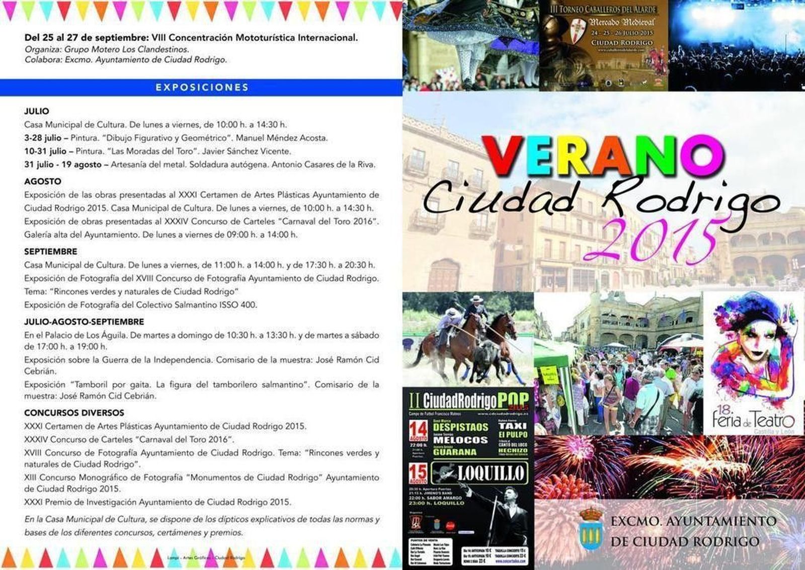 Actividades veraniegas en Ciudad Rodrigo