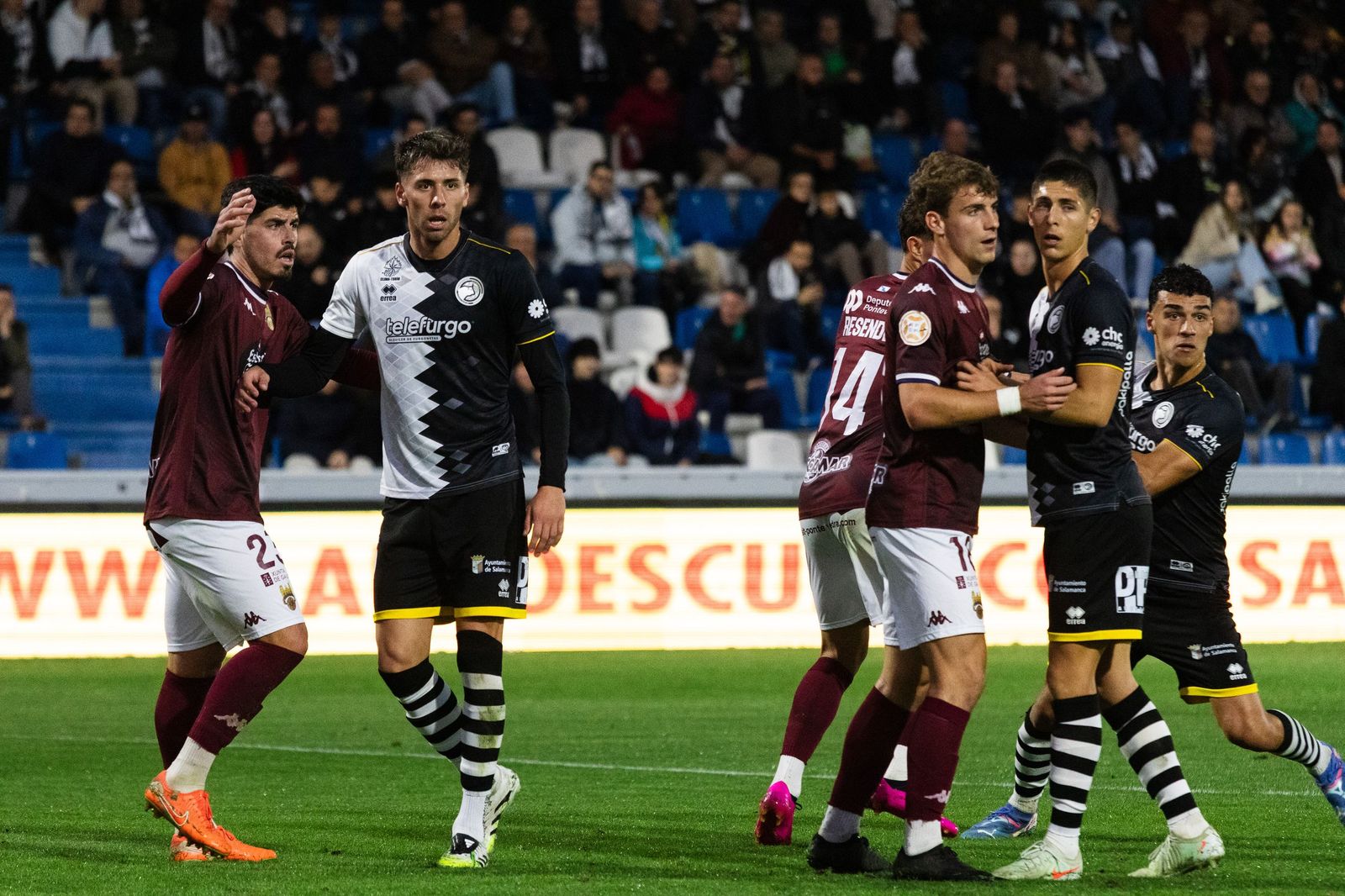 Partido entre Unionistas y Pontevedra en el Reina Sofía
