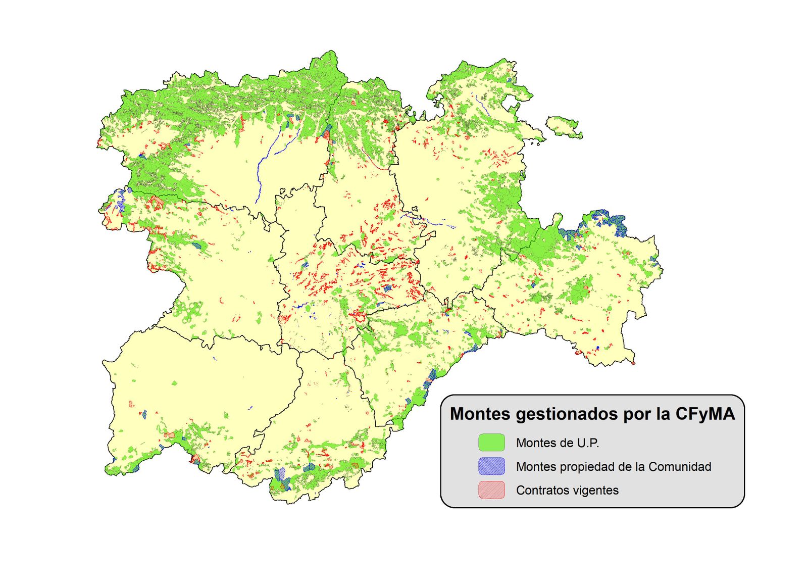 Mapa montes utilidad publica