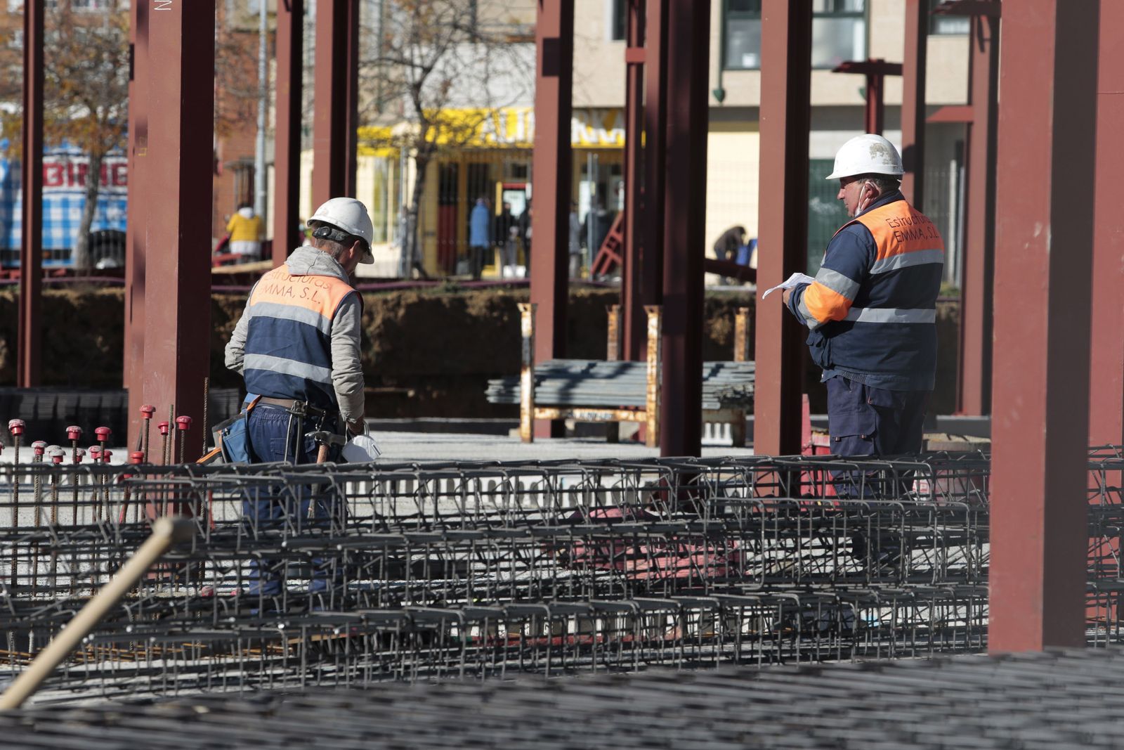Trabajadores de una obra Trabajadores de una obra
