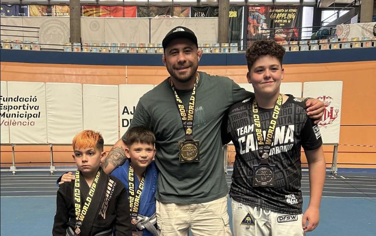 Cuatro medallas para el gimnasio Team Cadena Warrior en el campeonato del mundo de Jiu-Jitsu