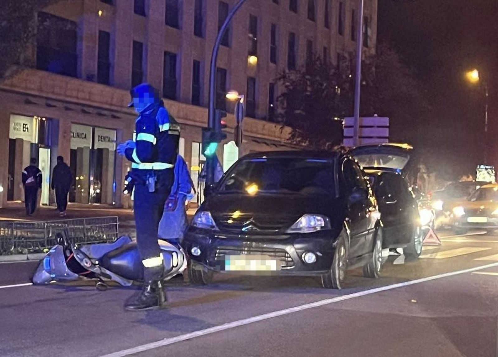 Accidente en la avenida Raimundo de Borgoña