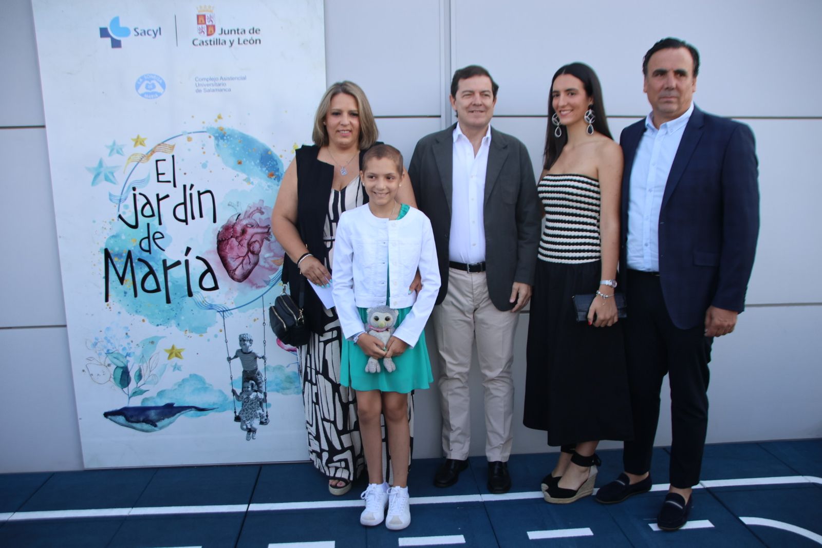 Presentación de la terraza “El Jardín de María”, Hospital Universitario de Salamanca