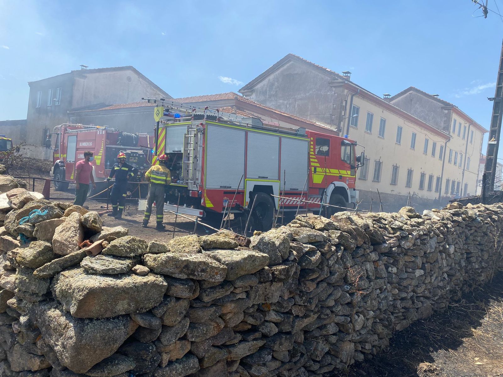 Bomberos en Lumbrales