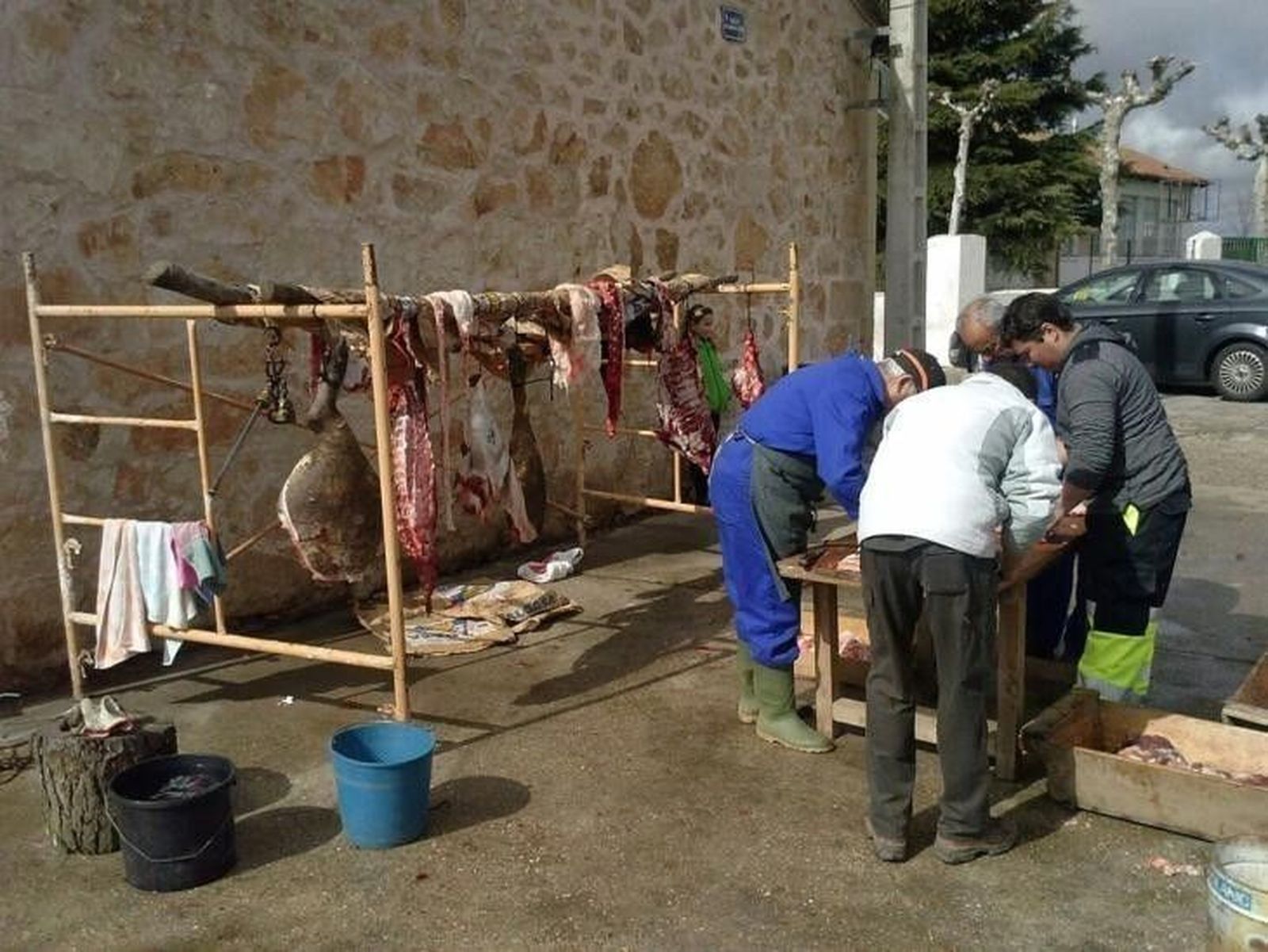 Mañana para la tradición de la matanza