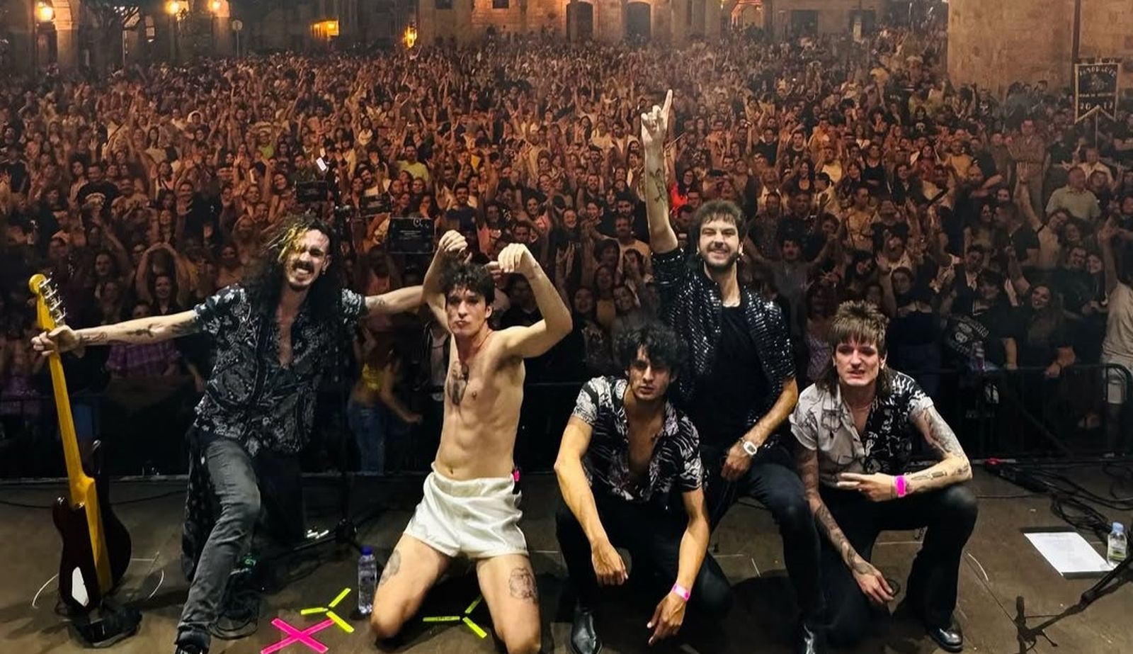 Ultraligera el pasado 2024 en la Plaza Mayor en su concierto de San Pedro como teloneros de Siloé