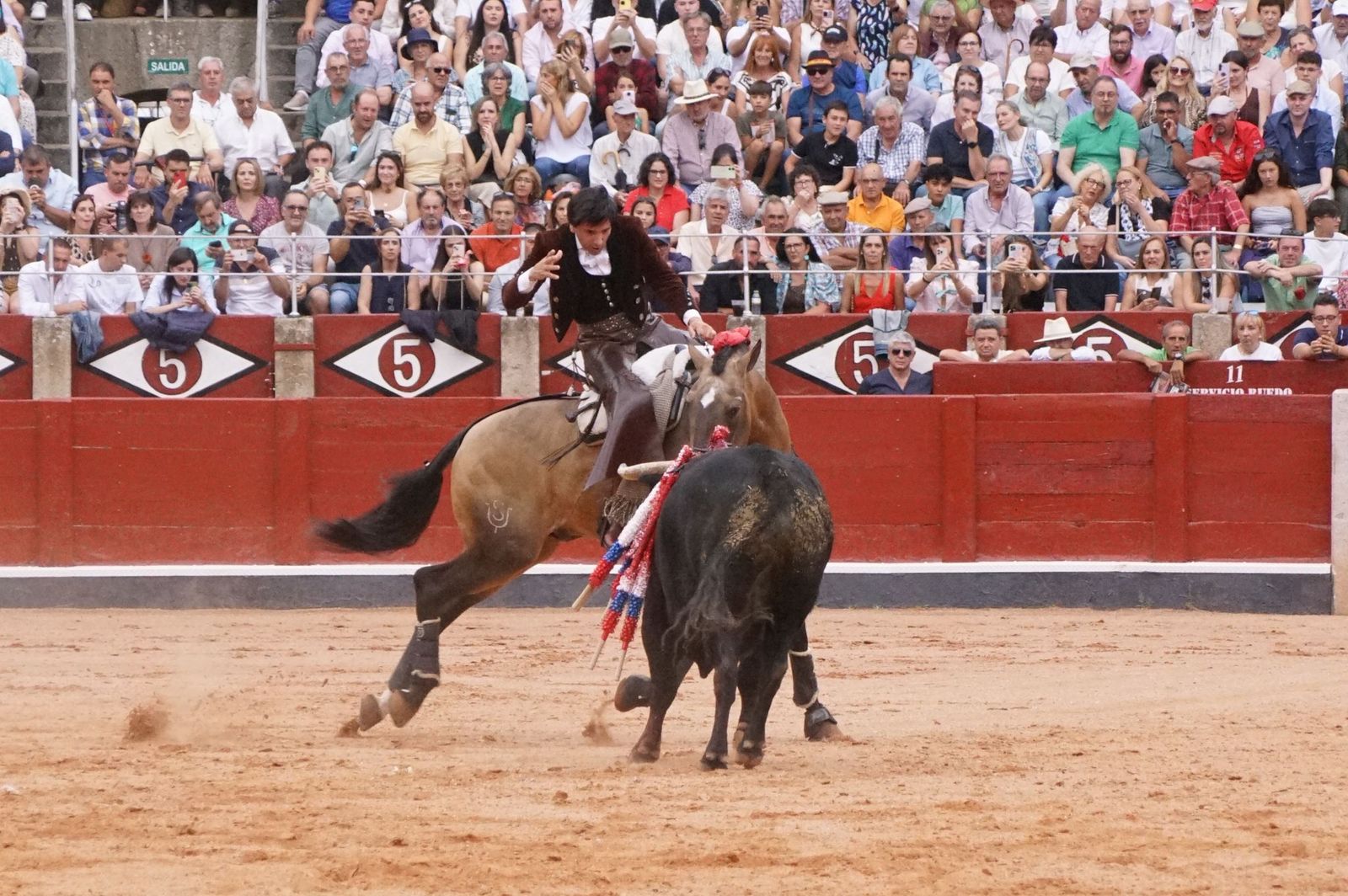 Exhibición de rejoneo en La Glorieta a cargo de Diego Ventura, Rui Fernandes y Sergio Galán