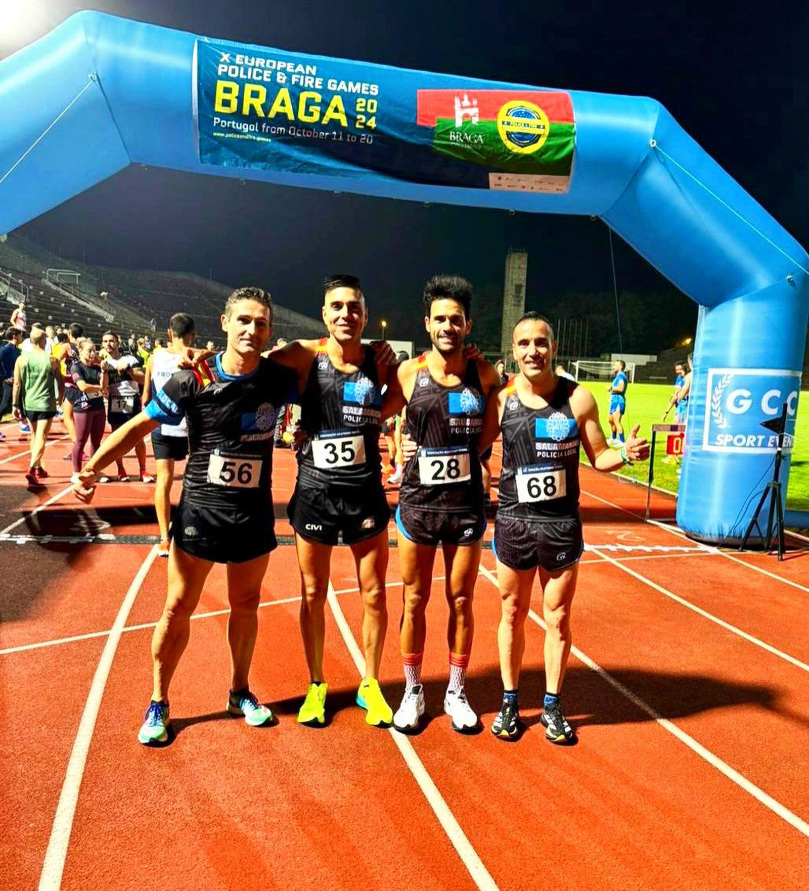 La Policía Local de Salamanca durante su participación en los X Juegos Europeos de Policías y Bomberos