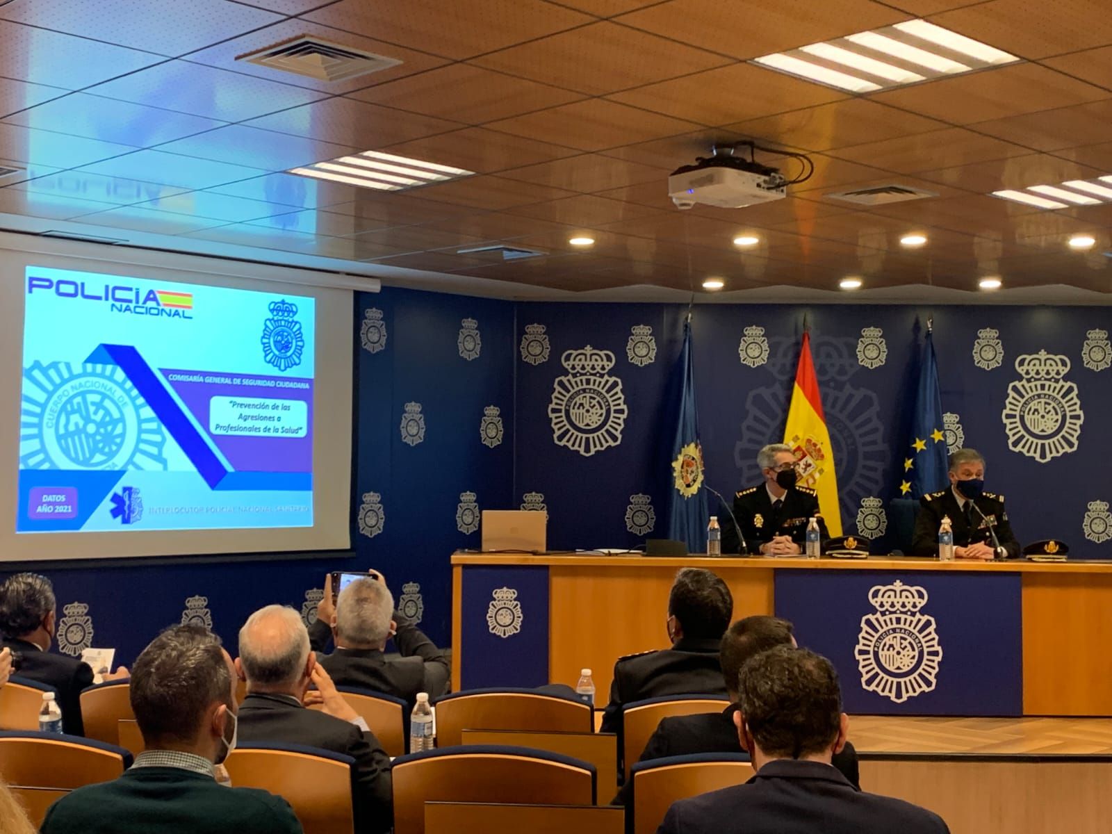 La Policía Nacional presenta el balance de  las agresiones a profesionales sanitarios durante el 2021