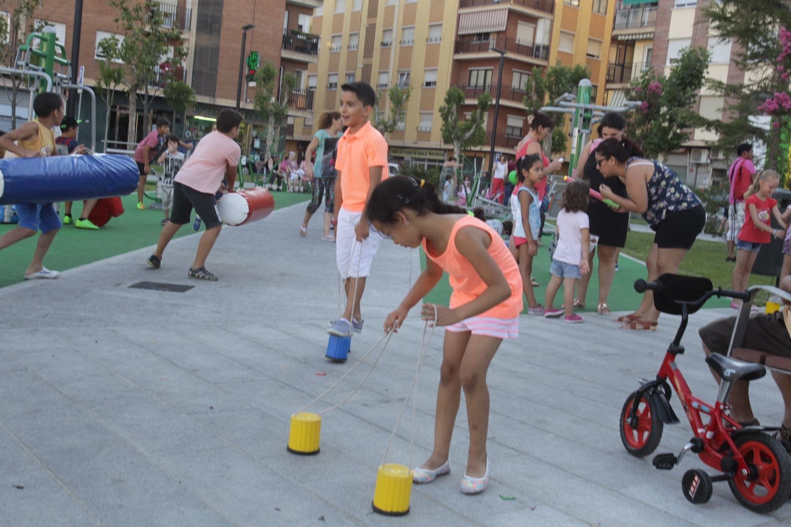 Actividades en el parque Garrido
