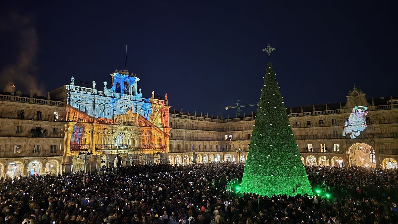 Encendido luces de Navidad en la Plaza Mayor