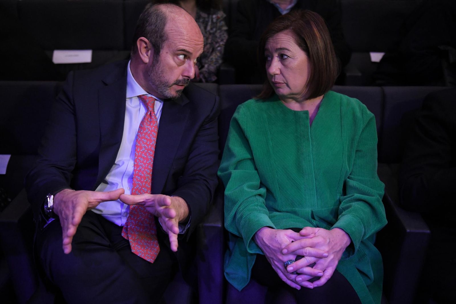 Archivo - El presidente del Senado, Pedro Rollán (i) y la presidenta del Congreso, Francina Armengol (d), durante la X Jornada 'Gregorio Peces-Barba con motivo del 45 aniversario de la Constitución', en Caixa-Forum, a 16 de enero de 2024, en Madrid (Españ - Fernando Sánchez - Europa Press - Archivo