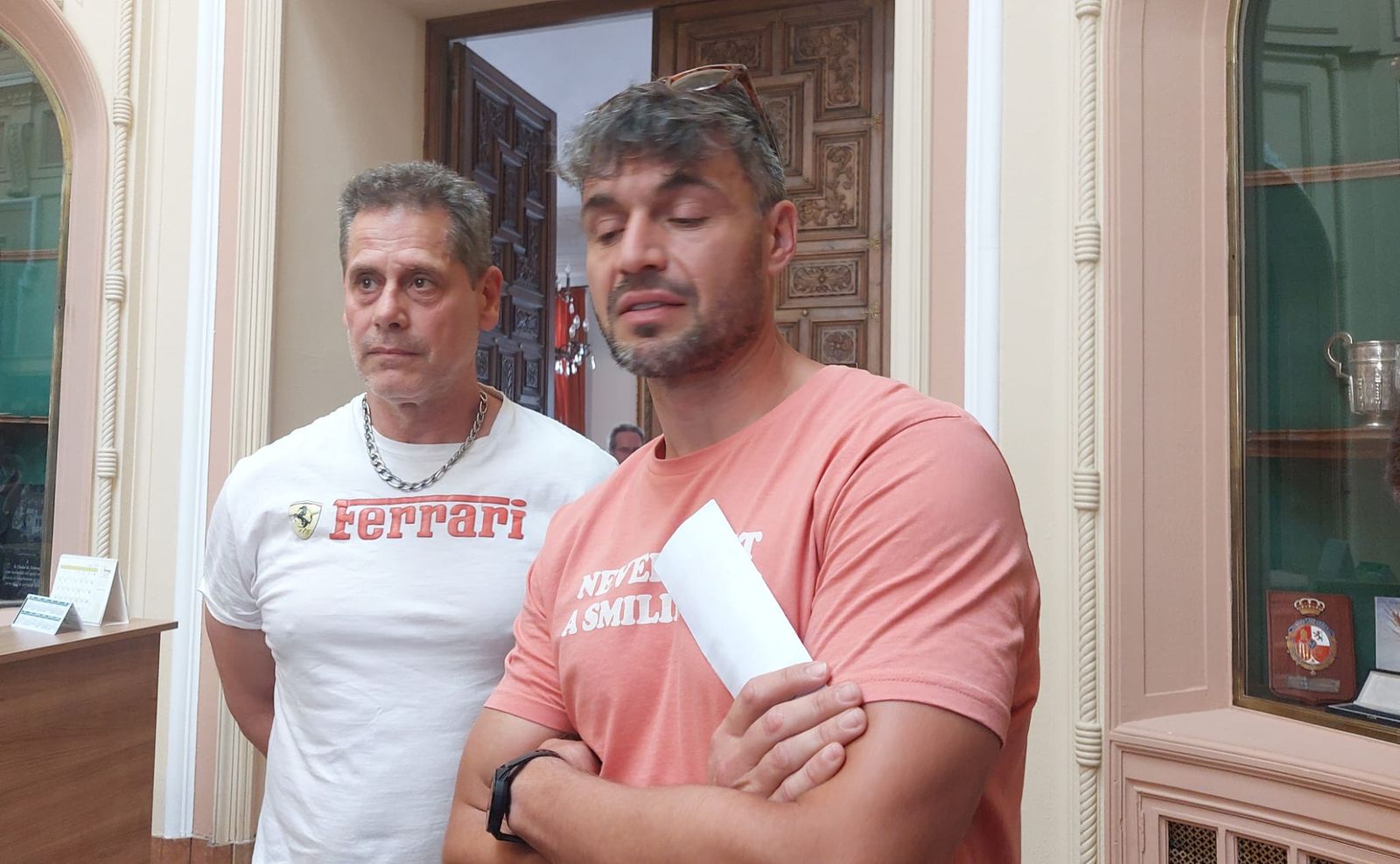 Bomberos en el Ayuntamiento