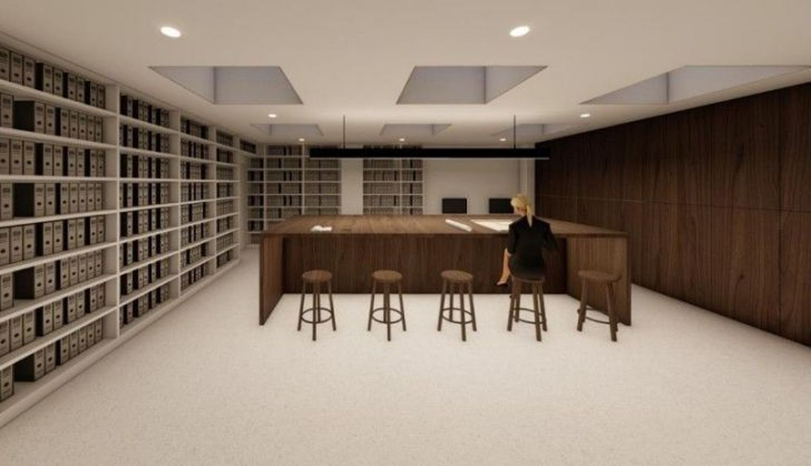 Proyección del nuevo edificio del archivo de la Diputación de Salamanca