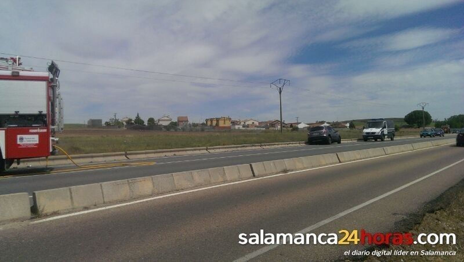Accidente en Villamayor de Armuña