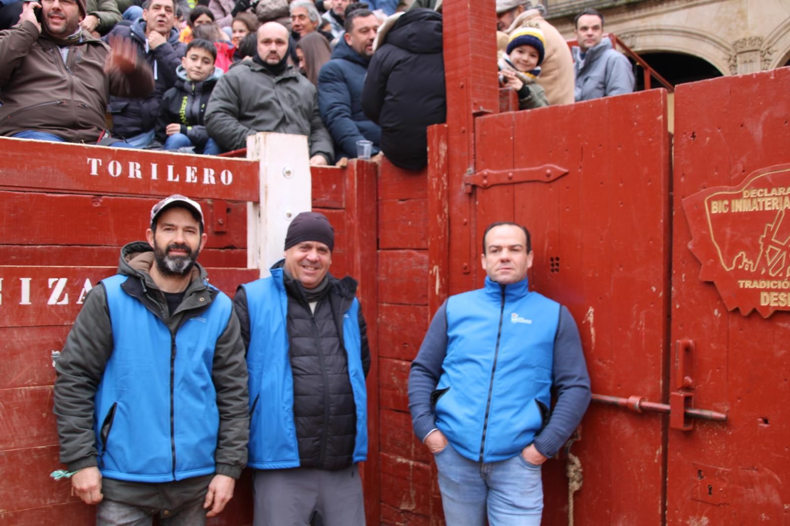 Ambiente en el encierro a caballo de Ciudad Rodrigo