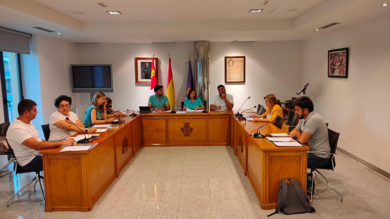 Un momento del pleno municipal del Ayuntamiento de Peñaranda