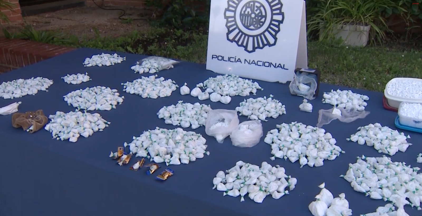 Cocaína desmantelada en Madrid por la Policía Nacional. Europapress