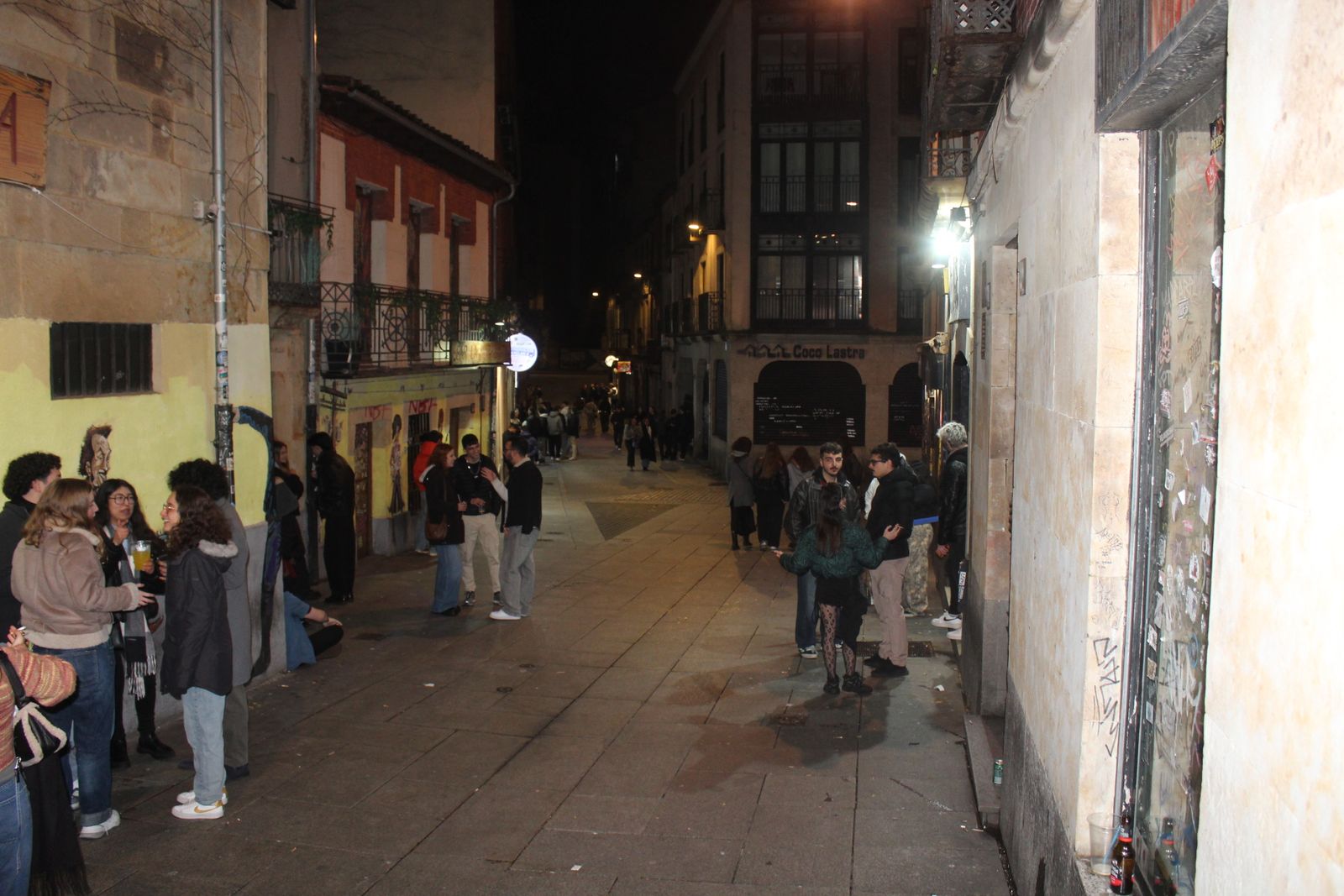 Salamanca de noche, jueves 29 de enero