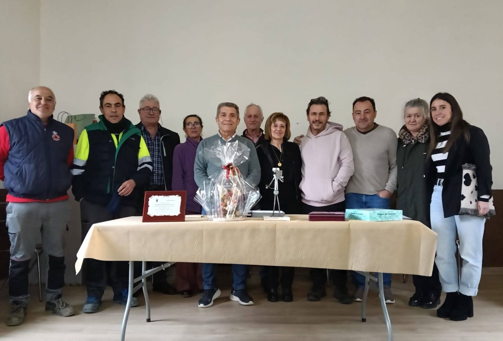 Un instante del homenaje