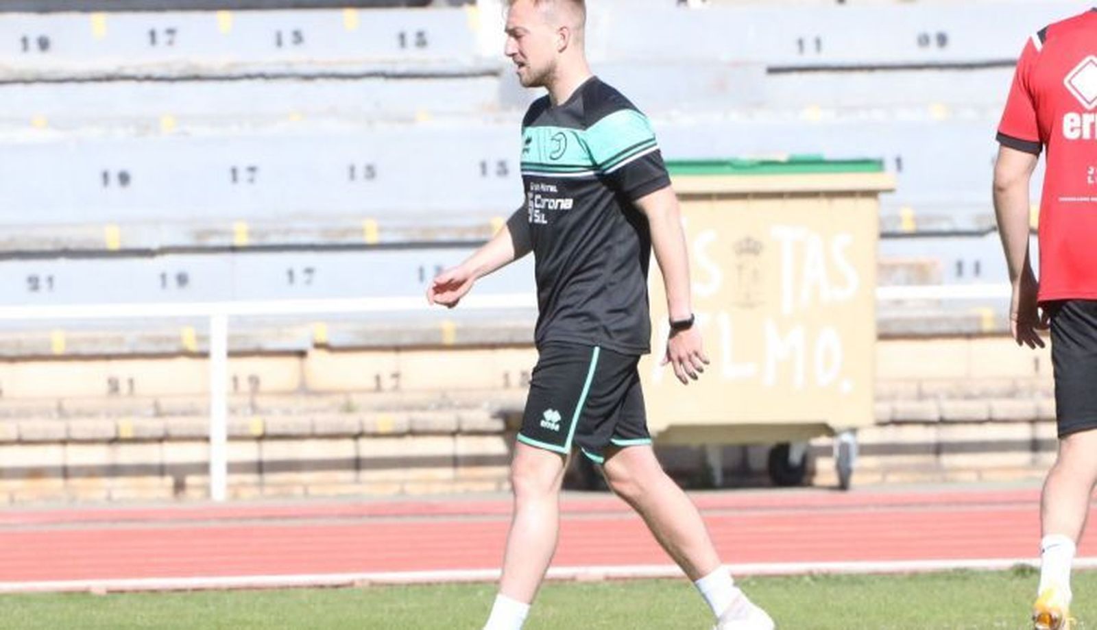 Edu Cortina, durante un entrenamiento en Las Pistas / FOTO SALAMANCA24HORAS.COM